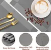 8er Set Tischsets, abwaschbar, rutschfeste PVC Tischsets, Produktbild-Vorschau 4