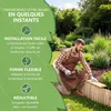be4nature Bordure flexible en bois 100 x 40 cm Beige Voir les images du produit 3