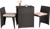 set da giardino 3 pezzi in polyrattan gruppo di sedute in Anteprima dell’immagine prodotto 8