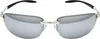 Sportliche Metall Sonnenbrille Oval Rahmenlose Gläser Produktbild-Vorschau 1