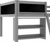 Letto a mezza altezza Sweiko, 90x200cm, Ripiani multipli, Anteprima dell’immagine prodotto 14