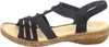 Rieker Morokko Damenschuhe Sandalen Flach Sandale Schwarz Produktbild-Vorschau 47