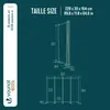VOUNOT® Paravent Raumteiler 4 Teilig Freistehend Stoff Produktbild-Vorschau 3