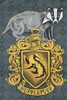 A Hufflepuff crest with a badger and the house name. Produktbild-Vorschau