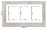 Panorama-Fotorahmen für 3 Fotos, 15x21 cm, Paris, grau Produktbild-Vorschau 2