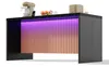 Kücheninsel 155x80x90, schwarze Marmorfront, LED, 2 Produktbild-Vorschau 10