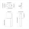 Nóżki meblowe 12 pcs Czarny 66 x 36 x 160 mm Żelazo Podgląd zdjęcia produktu 9