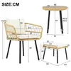 Flieks Rattan Gartenlounge-Set Gartenmöbelset 2-4 Personen, Produktbild-Vorschau 4