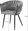 Gepolsterter Stuhl mit gestepptem Design, ergonomischer Produktbild-Vorschau 6