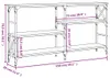 vidaXL Konzolový stolík hnedý dubový vzhľad 150x29x76,5 cm Náhľad obrázku produktu 8