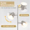 COSTWAY lampada da terra a 3 fiamme 163cm, lampada da terra Anteprima dell’immagine prodotto 5