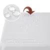 Tischdecke quadratisch 160x160 cm weiss Leinenoptik Produktbild-Vorschau 2