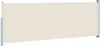 vidaXL Marquise latérale extensible 160x500 cm Crème Voir les images du produit 6