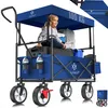 KESSER® Bollerwagen faltbar mit Dach Handwagen Produktbild-Vorschau 1