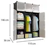 A modular wardrobe with clothes and accessories stored inside. Podgląd zdjęcia produktu