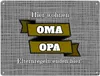 Metallschild XXL in 28x38 cm Hier wohnen Oma & Opa mit Produktbild-Vorschau 1