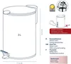 KELA Kosz na śmieci 3 l MATS różowy KL-23617 Podgląd zdjęcia produktu 6