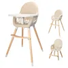 BabyGo Hochstuhl Skandi beige, mitwachsend Produktbild-Vorschau 1