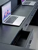 Großer Rezeption aus MDF und Rostfreiem Stahl in Modernem Produktbild-Vorschau 3