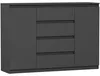 Komoda 140 cm zásuvky dveře skříňka FRAMIRE R-140-S4 Náhled obrázku produktu 6
