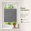 Plissee Klemmfix ohne Bohren 115x130cm Dunkelgrau Produktbild-Vorschau 2