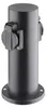 Borne de jardin IP44 2 prises SOLIGHT PG10B cylindre noir Voir les images du produit 1