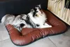 4L Textil ELLA Hundebett Leder Optik Hundekissen Kunstleder Produktbild-Vorschau 6
