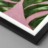 Gerahmtes Poster - Schwarzer Rahmen - Monstera Blatt Rosa - Produktbild-Vorschau 2