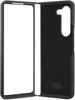 A black phone case is shown open, revealing its interior. Podgląd zdjęcia produktu