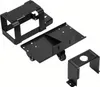 Three black metal components of a concrete grinder set are arranged on a white background. Produktbild-Vorschau