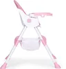 ECOTOYS jedálenské kresielko pre deti, ružové, 5-bodové Náhľad obrázku produktu 10
