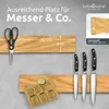 holz4home® Magnetleiste Messer Eichenholz 40x6 cm I Produktbild-Vorschau 5