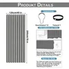 Deur gordijn, waterdicht, 220g/m², linnenlook, gordijn met Productafbeelding-voorbeeld 2