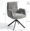 HOMCOM Sessel Drehbar Loungesessel mit Armlehne, Produktbild-Vorschau 3