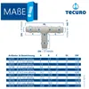 tecuro Schlauchverbinder T Stück, allseitig Ø 7 mm, mit Produktbild-Vorschau 4