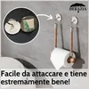 DEKAZIA® Porta carta igienica adesivo portarotolo carta Anteprima dell’immagine prodotto 3