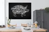 MuchoWow® Poster Schwein - Küche - Fleisch 160x120 cm - Produktbild-Vorschau 3