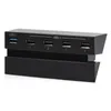 A black USB hub with multiple ports, designed for a PS4 console, is shown against a white background. Náhled obrázku produktu