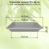 MePla - Untersetzer Quadrat 20x20 taupe Produktbild-Vorschau 3