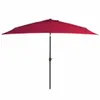 vidaXL Ombrellone con palo in metallo 300x200 cm Rosso Anteprima dell’immagine prodotto 17