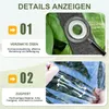 Image shows details of a transparent tarp with numbered features. Produktbild-Vorschau