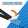 Solar-Poolabdeckung Befestigungsset 8 Gurte, Schwarz, Für Produktbild-Vorschau 4