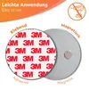 ECENCE Rauchmelder Magnethalter 10 Stück selbstklebende Produktbild-Vorschau 2