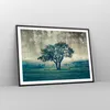 Gerahmtes Poster - Schwarzer Rahmen - Baum Natur Feld - Produktbild-Vorschau 8