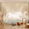 Vlies Fototapete - Rushing Steeds 200x140 cm Für Kinder Produktbild-Vorschau 2