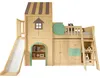 Hochbett 90x200 cm mit Rutsche & Kleiderschrank Kinderbett Produktbild-Vorschau 17