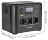 VEVOR Přenosná elektrárna, solární generátor 1800 W, Náhled obrázku produktu 8