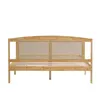 Rattan Doppelbett, Kiefer & PE-Rattan, 15 Latten, Stabile Produktbild-Vorschau 24