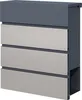Toboli Briefkasten V64 Anthrazit und Edelstahl 410 x 130 x Produktbild-Vorschau 8
