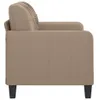 Möbel 2-Sitzer-Sofa Cappuccino-Braun 120 cm Kunstleder - Produktbild-Vorschau 4